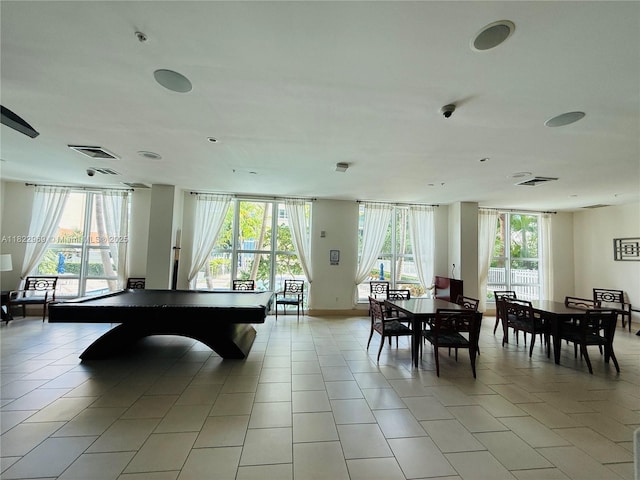 2001 Biscayne Blvd Unit 2402, Miami, FL 33137 - game room featuring light tile patterned flooring