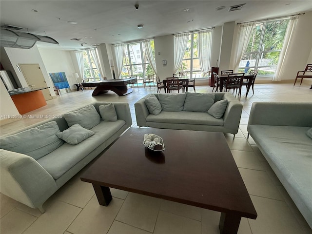 2001 Biscayne Blvd Unit 2402, Miami, FL 33137 - living room with light tile patterned floors