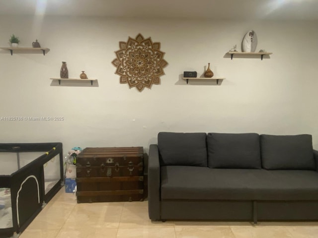19001 NE 14th Ave Unit 325, Miami, FL 33179 - living area featuring light tile patterned floors