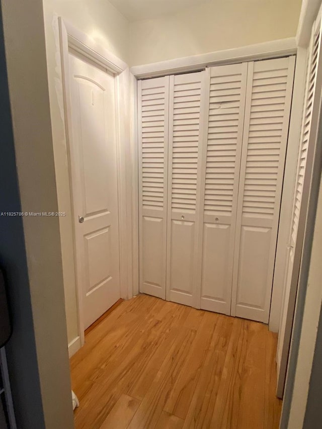 19001 NE 14th Ave Unit 325, Miami, FL 33179 - hall featuring light wood-style flooring