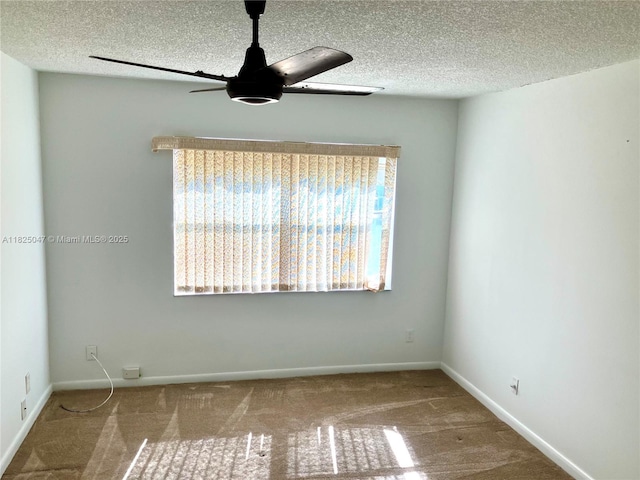 9041 Sunrise Lakes Blvd Unit 208, Sunrise, FL 33322 - carpeted empty room featuring ceiling fan and a textured ceiling