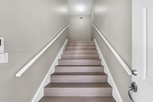 2246 SE 27th Dr Unit 204-D, Homestead, FL 33035 - staircase with wood finished floors