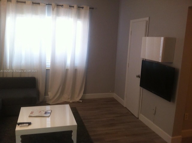 1325 Meridian Ave Unit 6, Miami Beach, FL 33139 - living room with wood finished floors and baseboards