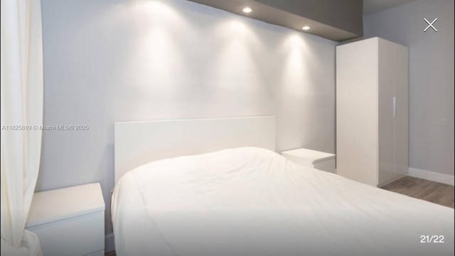 1325 Meridian Ave Unit 6, Miami Beach, FL 33139 - bedroom featuring wood finished floors and recessed lighting