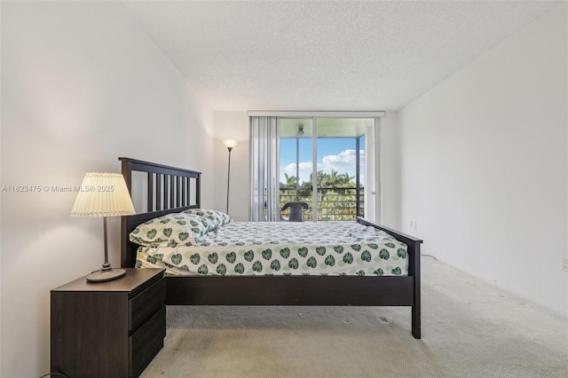 900 Saint Charles Pl Unit 420, Pembroke Pines, FL 33026 - carpeted bedroom featuring access to exterior and a textured ceiling