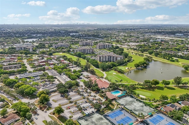 900 Saint Charles Pl Unit 420, Pembroke Pines, FL 33026 - bird's eye view of a nearby body of water and a local golf course
