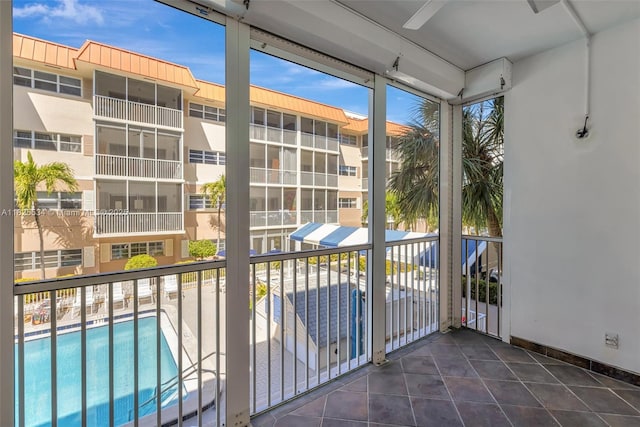 2097 S Ocean Unit 207, Hallandale Beach, FL 33009 - unfurnished sunroom featuring healthy amount of natural light