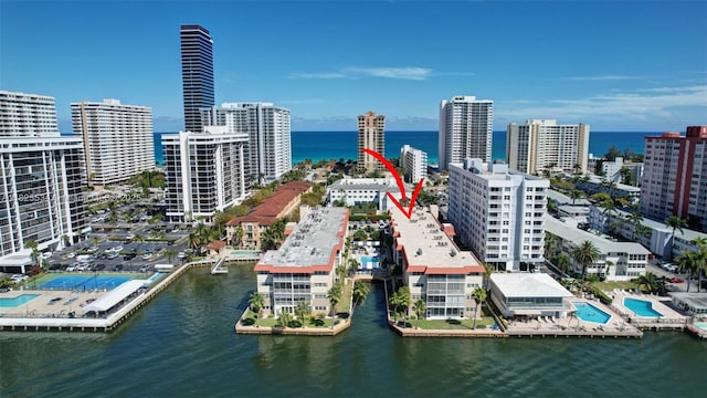 2097 S Ocean Unit 207, Hallandale Beach, FL 33009 - view of urban area featuring a nearby body of water