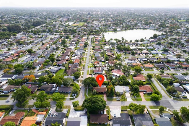 3820 SW 122nd Ave, Miami, FL 33175 - aerial view of property's location featuring a large body of water and nearby suburban area
