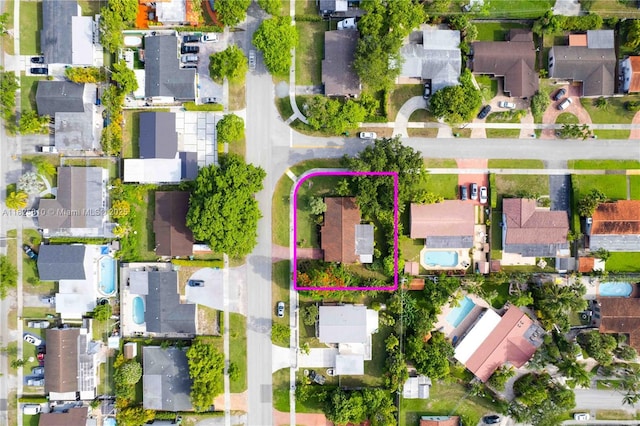 3820 SW 122nd Ave, Miami, FL 33175 - aerial view of residential area with property boundaries highlighted
