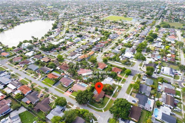 3820 SW 122nd Ave, Miami, FL 33175 - aerial view of property's location featuring a nearby body of water and nearby suburban area
