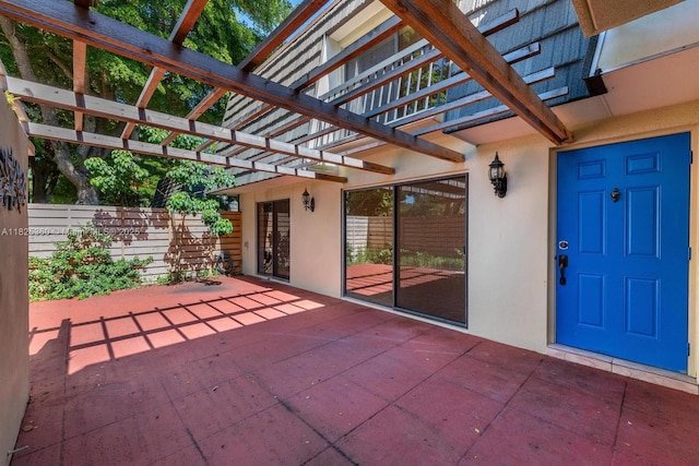 524 5th Ter, Palm Beach Gardens, FL 33418 - view of patio featuring a pergola