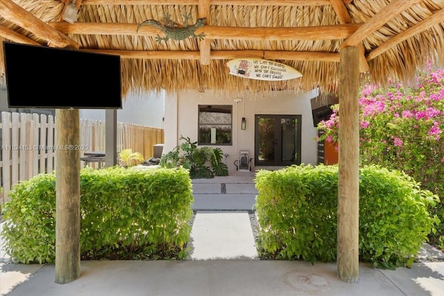 25041 SW 108th Ave, Homestead, FL 33032 - doorway to property featuring stucco siding