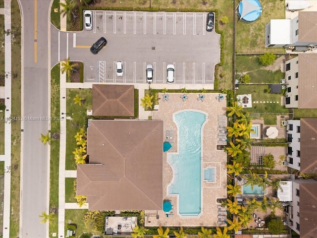 25041 SW 108th Ave, Homestead, FL 33032 - bird's eye view of a pool area