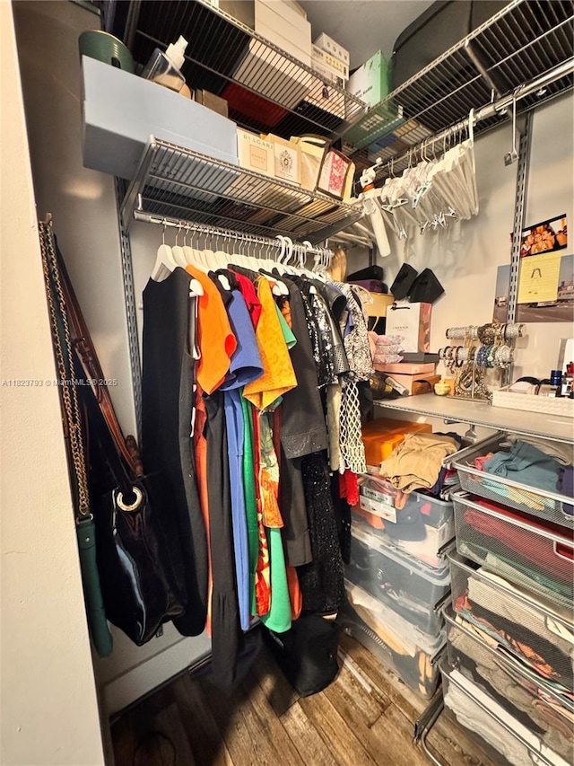 2681 N Flamingo Rd Unit 908S, Sunrise, FL 33323 - spacious closet featuring wood finished floors