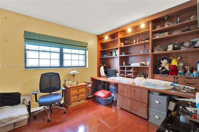 11027 SW 148th Ct, Miami, FL 33196 - home office with wood finished floors and a textured ceiling