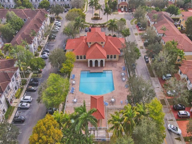 14111 SW 49th St Unit 8, Miramar, FL 33027 - drone / aerial view of a pool area