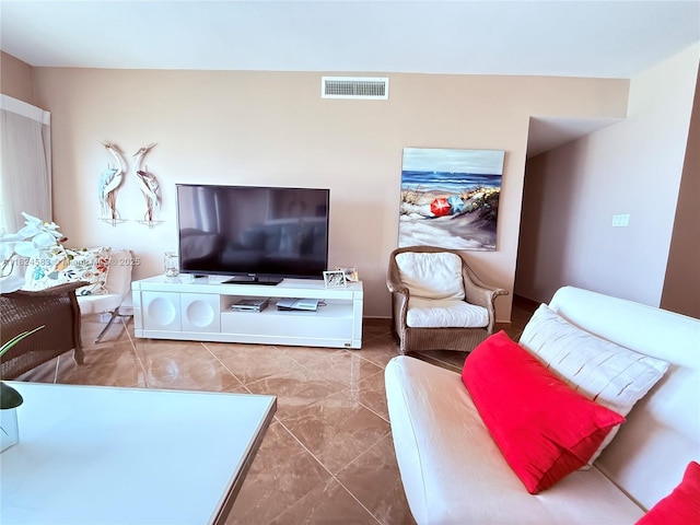 1950 S Ocean Dr Phh, Phh, Hallandale Beach, FL 33009 - living room featuring marble look tile flooring