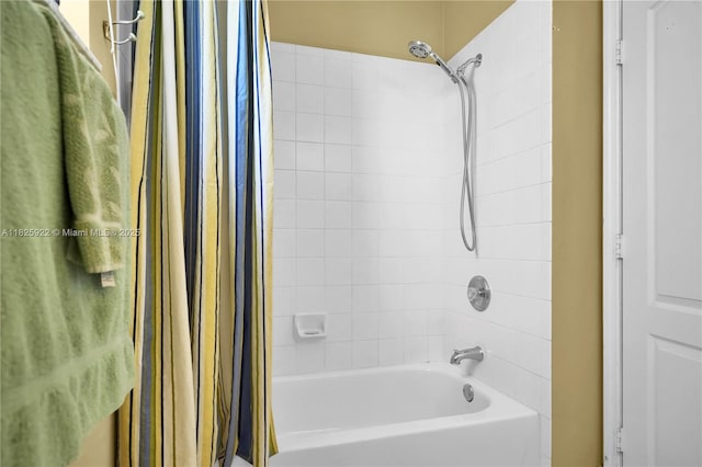 12779 SW 27th St, Miramar, FL 33027 - full bathroom featuring shower / bath combination with curtain
