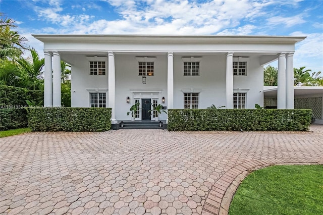 441 Grand Concourse, Miami Shores, FL 33138 - back of house with stucco siding and a porch
