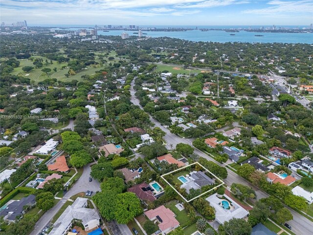 441 Grand Concourse, Miami Shores, FL 33138 - view of urban area featuring a nearby body of water and property parcel outlined