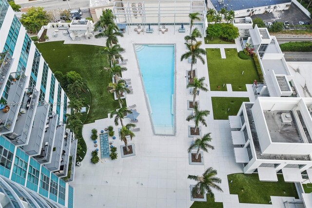 3301 NE 1st Ave Unit H2104, Miami, FL 33137 - aerial view of a pool