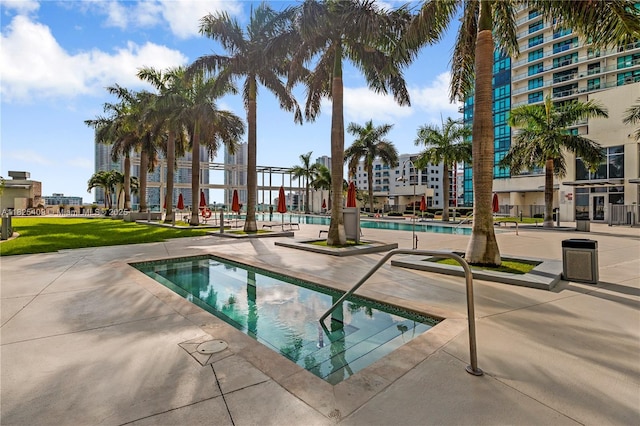 3301 NE 1st Ave Unit H2104, Miami, FL 33137 - community pool with a patio