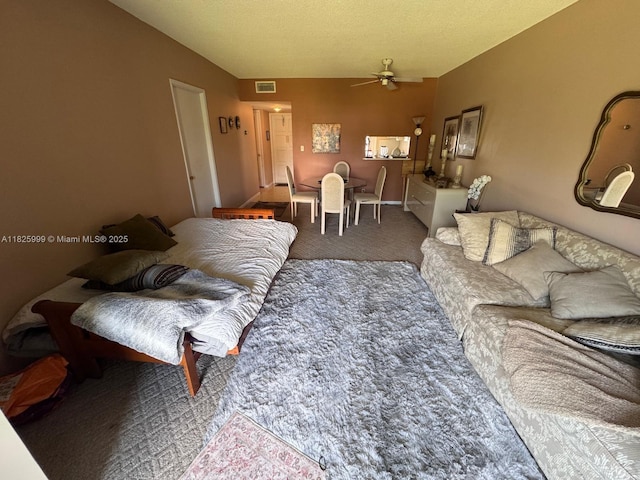 5200 Washington St Unit 207, Hollywood, FL 33021 - living room with ceiling fan and carpet