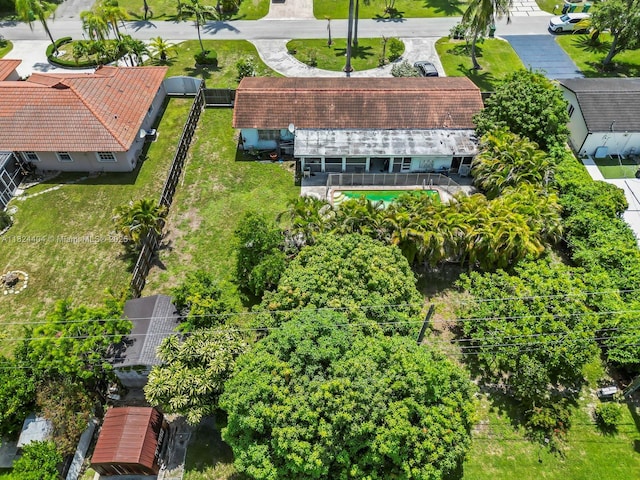 17430 SW 92nd Ct, Palmetto Bay, FL 33157 - aerial view of property and surrounding area with a pool area