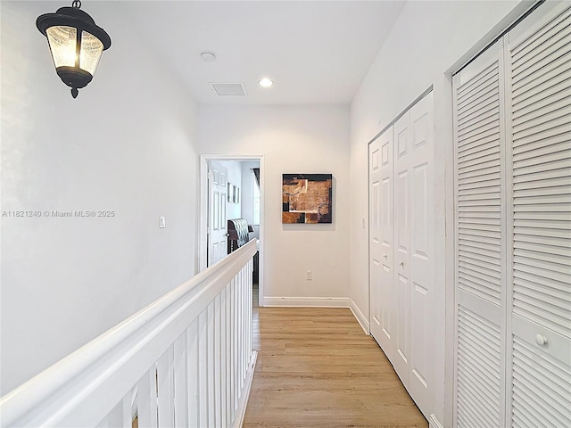 1214 SW 147th Ter, Pembroke Pines, FL 33027 - hallway with light wood-style flooring and recessed lighting