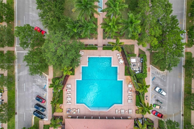 1214 SW 147th Ter, Pembroke Pines, FL 33027 - bird's eye view of a pool area