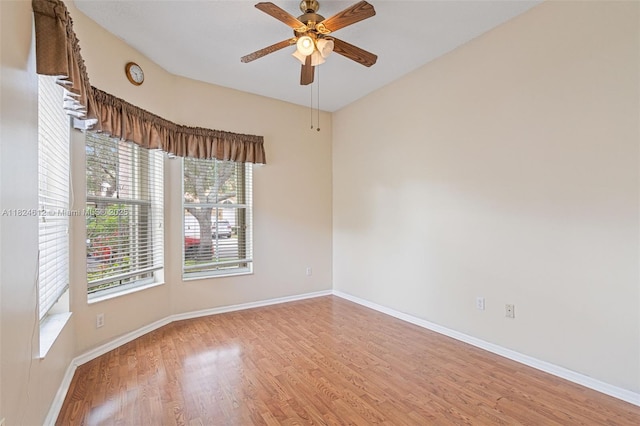 7348 Copperfield Cir, Lake Worth, FL 33467 - spare room with healthy amount of natural light, a ceiling fan, and light wood-style floors