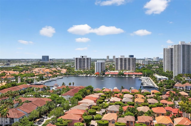 3701 N Country Club Dr Unit 2209, Aventura, FL 33180 - view of urban area with a large body of water and a marina