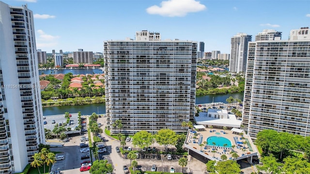 3701 N Country Club Dr Unit 2209, Aventura, FL 33180 - view of property with a water view and a city view