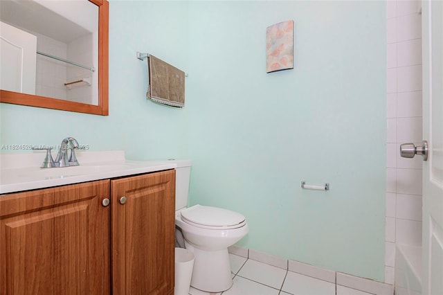 806 NE 214th Ln Unit 806-03, Miami, FL 33179 - bathroom with vanity, tile patterned flooring, and a shower