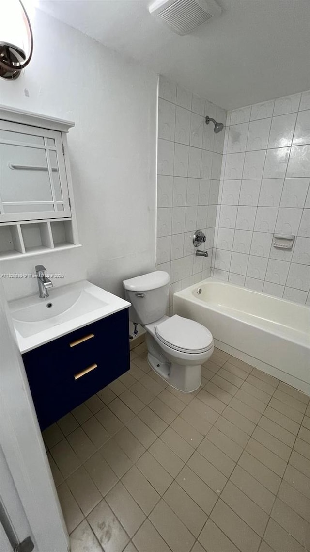 8095 NW 8th St Unit 103, Miami, FL 33126 - full bathroom featuring vanity, tile patterned floors, and washtub / shower combination