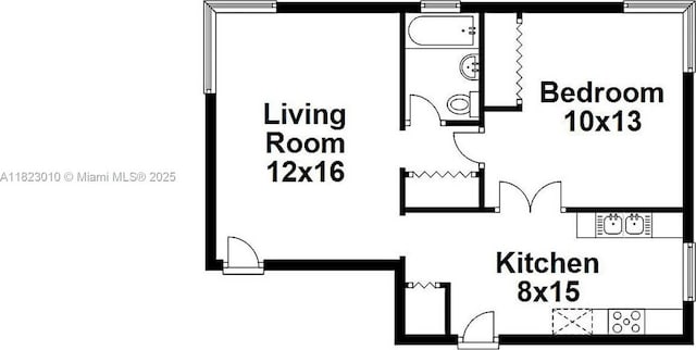 631 Euclid Ave Unit 8, Miami Beach, FL 33139 - view of home floor plan
