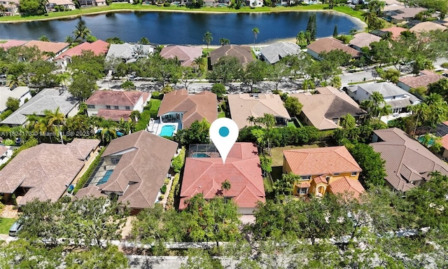 2694 Oakbrook Dr, Weston, FL 33332 - aerial view of residential area featuring a nearby body of water