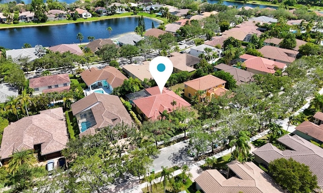 2694 Oakbrook Dr, Weston, FL 33332 - aerial view of residential area featuring a large body of water