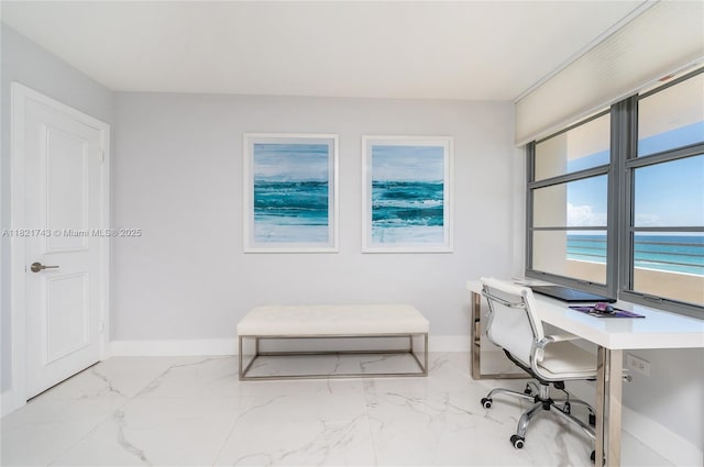 5555 Collins Ave Unit 7N, Miami Beach, FL 33140 - office space featuring marble look tiles and baseboards