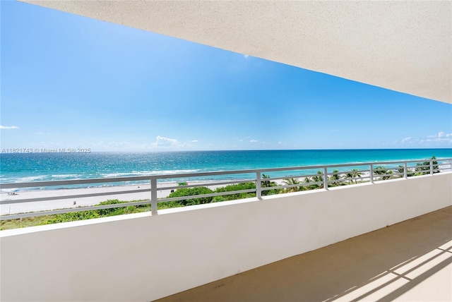 5555 Collins Ave Unit 7N, Miami Beach, FL 33140 - balcony featuring view of water and beach