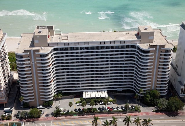 5555 Collins Ave Unit 7N, Miami Beach, FL 33140 - view of property featuring view of water and beach
