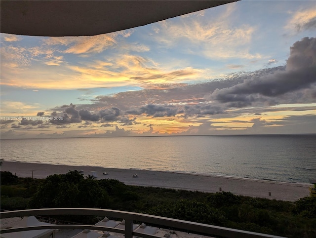5555 Collins Ave Unit 7N, Miami Beach, FL 33140 - water view featuring local beach