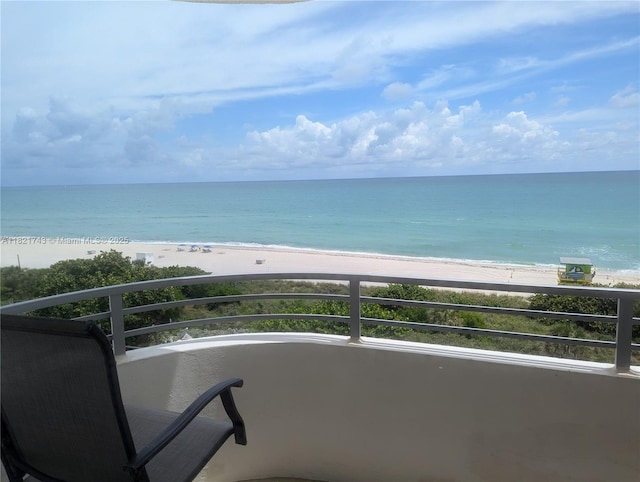 5555 Collins Ave Unit 7N, Miami Beach, FL 33140 - water view with local beach