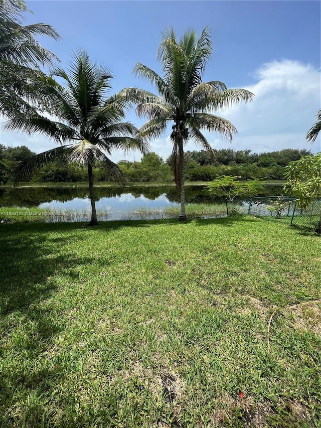 16546 SW 39th St, Miramar, FL 33027 - view of grassy yard featuring a water view