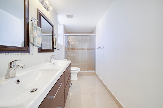 6440 NW 114th Ave Unit 434, Doral, FL 33178 - bathroom with double vanity and a stall shower