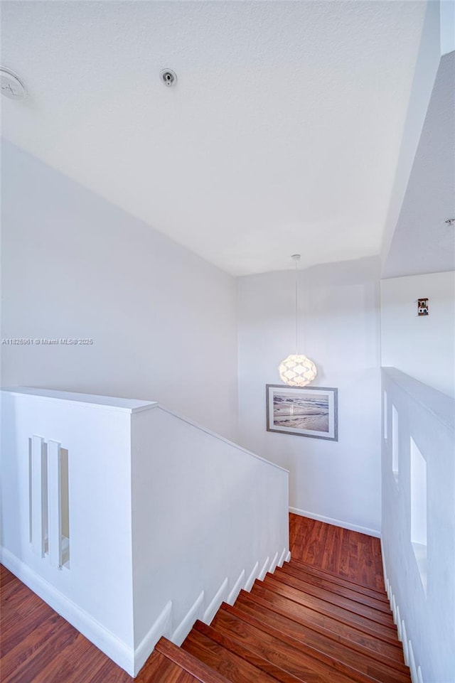 6440 NW 114th Ave Unit 434, Doral, FL 33178 - staircase featuring wood finished floors and baseboards