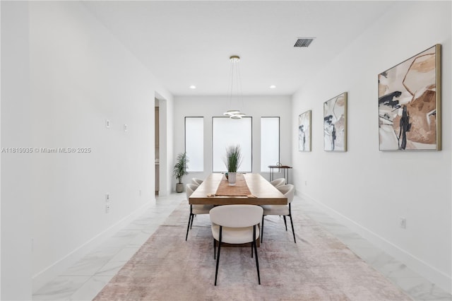20273 Bandon Dunes Rd, Boca Raton, FL 33434 - dining area featuring baseboards and recessed lighting