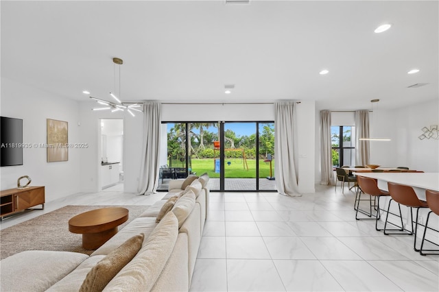20273 Bandon Dunes Rd, Boca Raton, FL 33434 - living room featuring recessed lighting