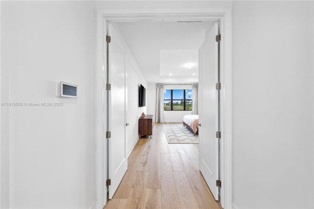 20273 Bandon Dunes Rd, Boca Raton, FL 33434 - corridor featuring light wood-type flooring and recessed lighting